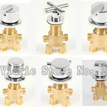 6 типов латунь Душевая смесительный клапан аксессуары, 4 интерфейса Ванная комната Ванна сепаратор воды/Главный переключатель