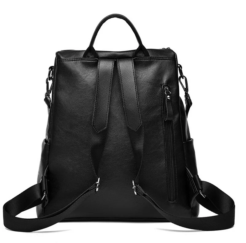Noir Gratuite À Livraison Femmes Sacs Doux En Dos Sac Cuir THzHqwZSFx
