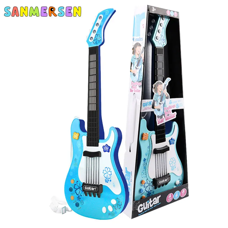 

Children's Electric Guitar Montessori Toys Kid Play Education Toys Musical Instrument Toys for Children Kids Interest Developmen
