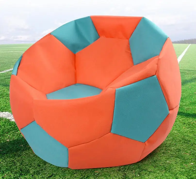Крышка только без наполнителя-90 см диаметр Кубок мира по футболу дизайн кресло мешок, гостиная beanbag диван кресло, расслабляющий шезлонг - Цвет: 1 NO filler