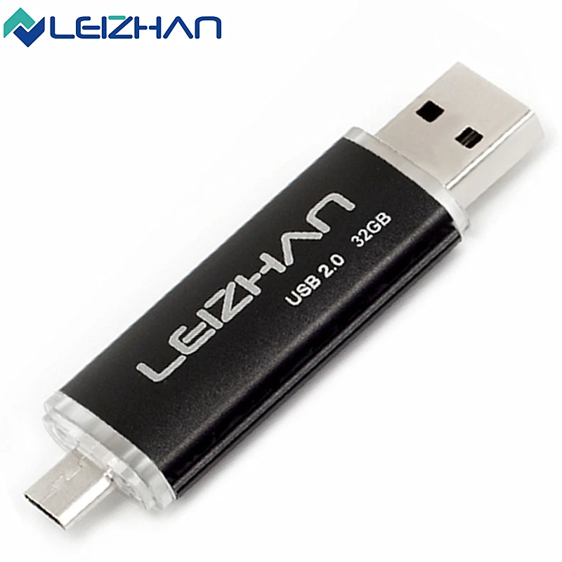 Leizhan USB Flash Drive смартфон флешки OTG 4 г 8 16 32 64 накопитель usb 2.0 Индивидуальные memory stick U |