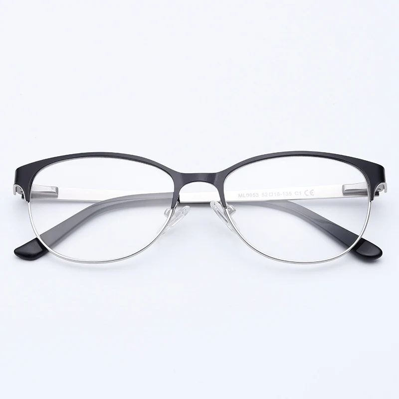 Женские оправы для очков из сплава, прозрачные модные дизайнерские очки, Женские аксессуары# ML0053 - Цвет оправы: C1black
