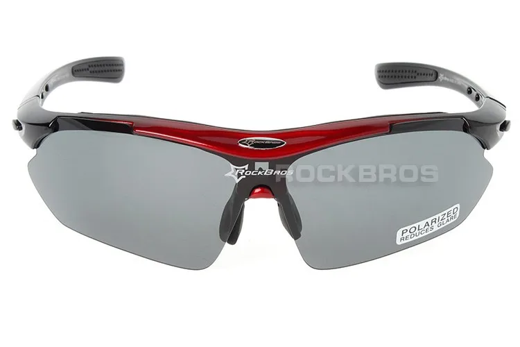RockBros Поляризованные женские солнцезащитные очки для велоспорта, очки для улицы, спортивные, велосипедные очки солнечные очки TR90 очки линзы с 5ю категориями защиты - Цвет: Красный