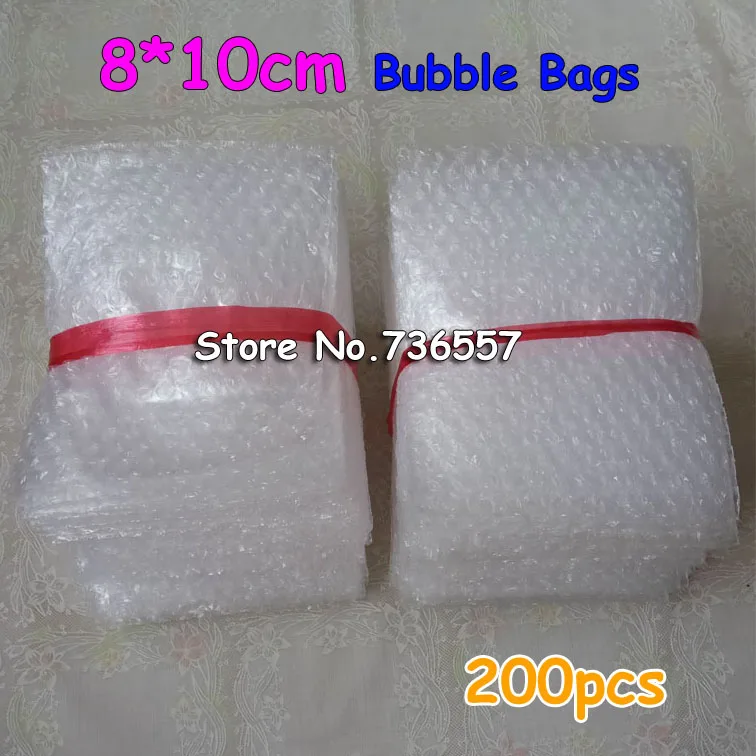 

8*10cm 200Pcs Cushioning Bubble Bags Bubble Protective Wrap Bolsa Burbuja Packaging Inflate Foam Packing Verpackungen Schaum
