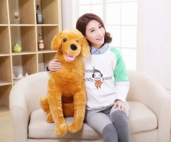 Fancytrader   37'' 95cm Lovely Soft Cute Plush Giant Emulational Brown Dog Toy, Free Shipping FT50191(9)