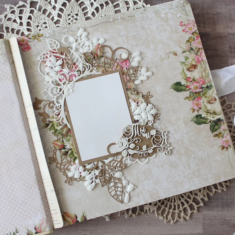 

Elegant Lace Frame Cutting Die Background DIY Craft Embossing Decoration Handmade Template Scrapbooking Photo Card Making