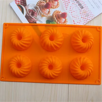 

6 Lattices Flower Silicone Cake Mold Soap Mold Jelly Pudding Molds -15