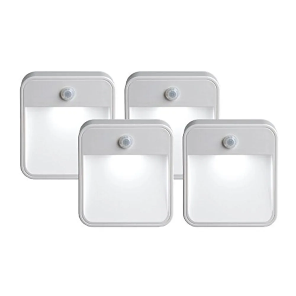 Sensor de Controle de Luz Huaxinv Bateria Levou Noturna Lâmpada Corredor Cozinha Banheiro Escadas Quente Lua Nightlight Aaa