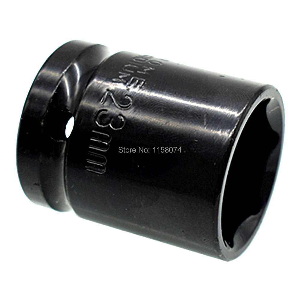 23mm Impact Socket Chrome Vanadium Steel 1/2 Inch Shallow Square Drive