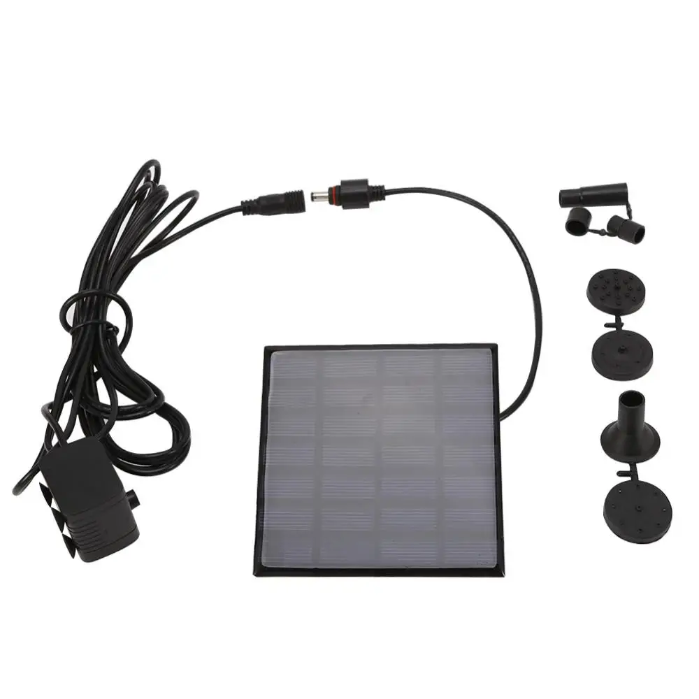 

7V Solar Power Panel Fountain Water Submersible Pump Kit for Pool Garden Pond Water Fountain Solar Panels Floating Water Pump