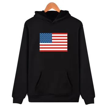 

America Flag Hoodies With Hat Print America Cotton Hooded Sweatshirts Mens Womens Autumn Winter CLothing