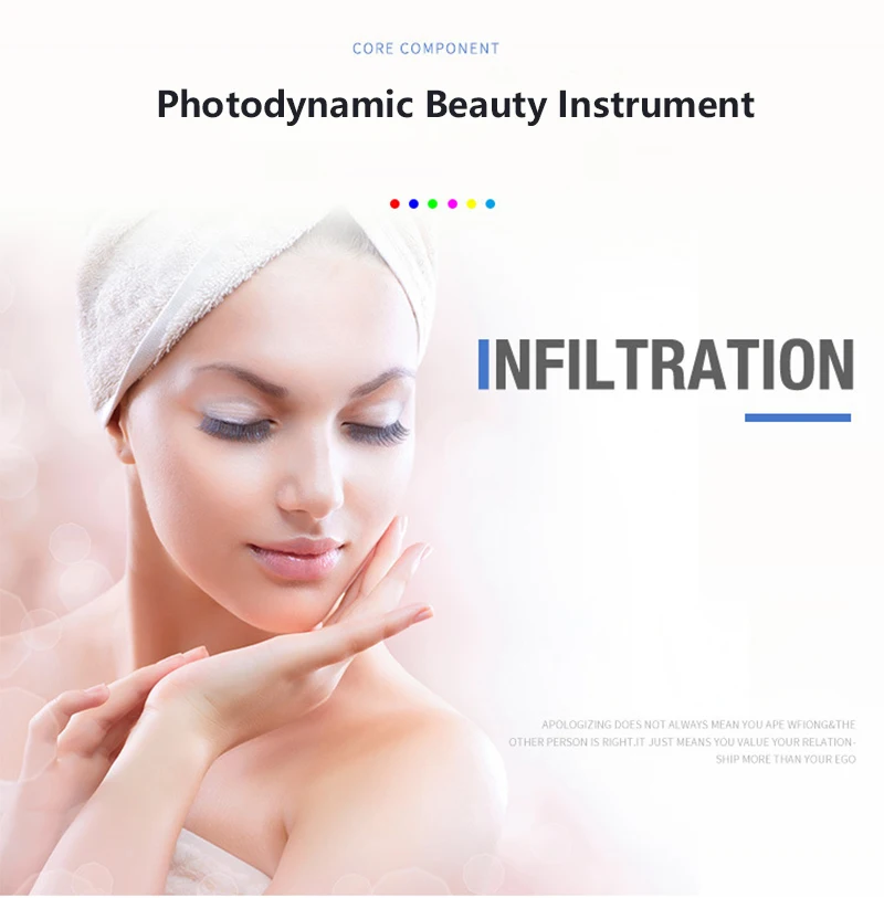 Terapia de Luz Máquina da Lâmpada para Acne Rejuvenescimento da Pele Portátil Photon Cores Máscara Facial Luz Fototerapia Removedor Pdt Led 7 Mod. 1212606 14 7 cores led máscara facial luz fototerapia