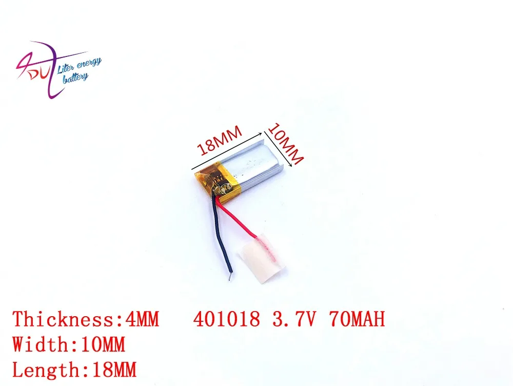 Лучший Батарея бренд 1 шт. 3,7 V литиевая планшеты полимерный 381018 361020 361018 401018 70 мАч Bluetooth Батарея