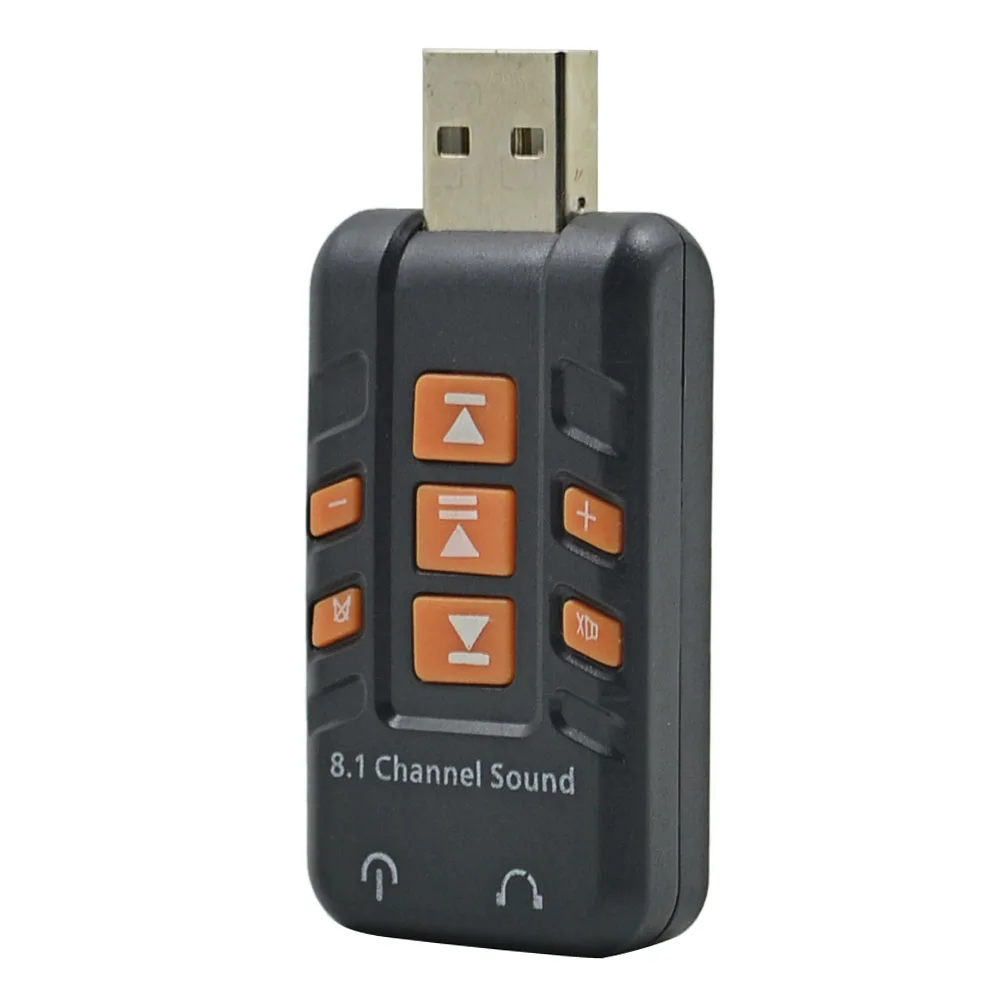 Внешняя звуковая карта USB 3D Аудио адаптер 50 шт. 8 1 канал для Win XP/7/8/10 Android Linux MacOS