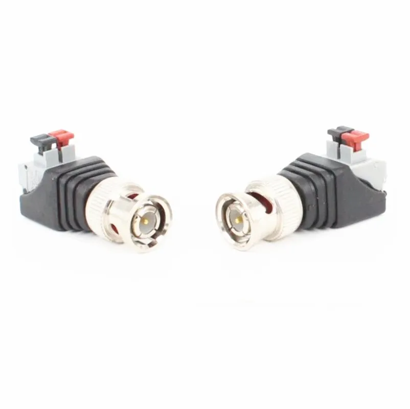10 шт./лот Solderless Q9 BNC разъем папа для Coaxical кабель CCTV камеры видеонаблюдения