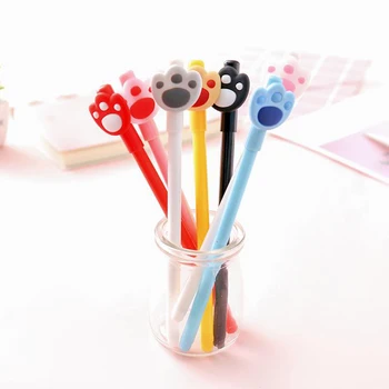 

1 Pcs Cartoon 0.5mm Colorful Cat Paw Claw Gel Pens Signature Pens Escolar Papelaria School Office Supply Stationery Gift