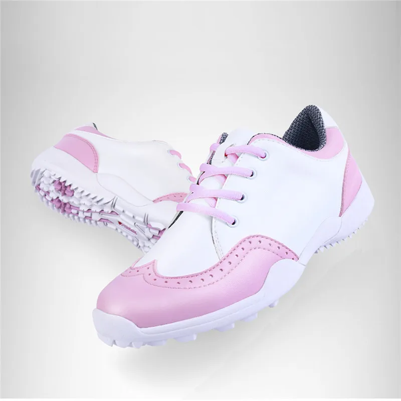

PGM Golf Shoes Sneakers Women Leather Waterproof Sport Footwear Breathable Sport Lady Tennis Girl Walk Non Slip Golf Shoes Women