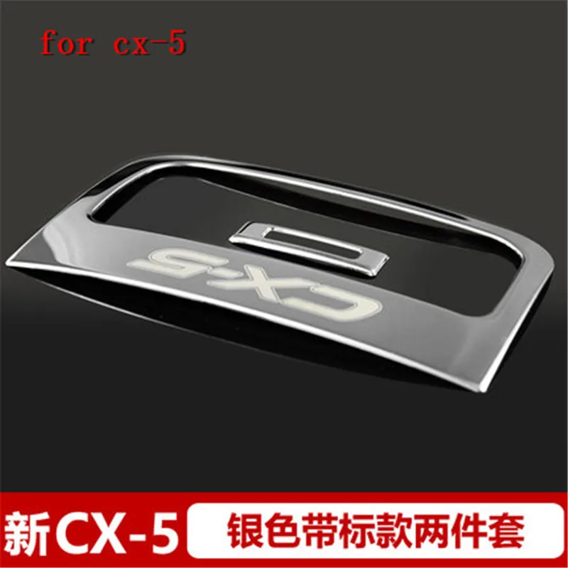 

Stainless steel rear exhaust vent decorative sticker for Mazda CX-5 cx5 2017- 2018 Second generation Car styling
