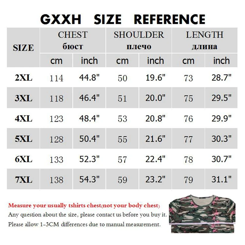 Мужская футболка с принтом граффити GXXH черная большого размера xxl 5XL 6XL 7xl для