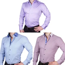 J. DeL'or Новое поступление мужские хлопковые Необычные/классические рубашки классические с длинным рукавом облегающие высокого качества евро. Дизайн