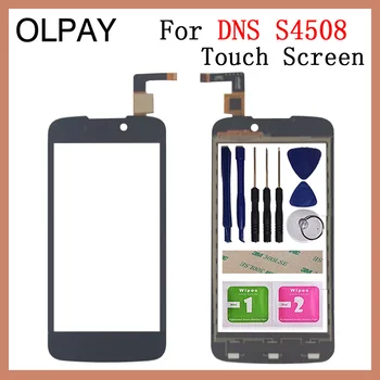 

OLPAY 4.5'' For DNS S4508 Touch Screen Digitizer Panel Repair Parts Touchscreen Front Glass Lens Sensor Free Adhesive+Wipes