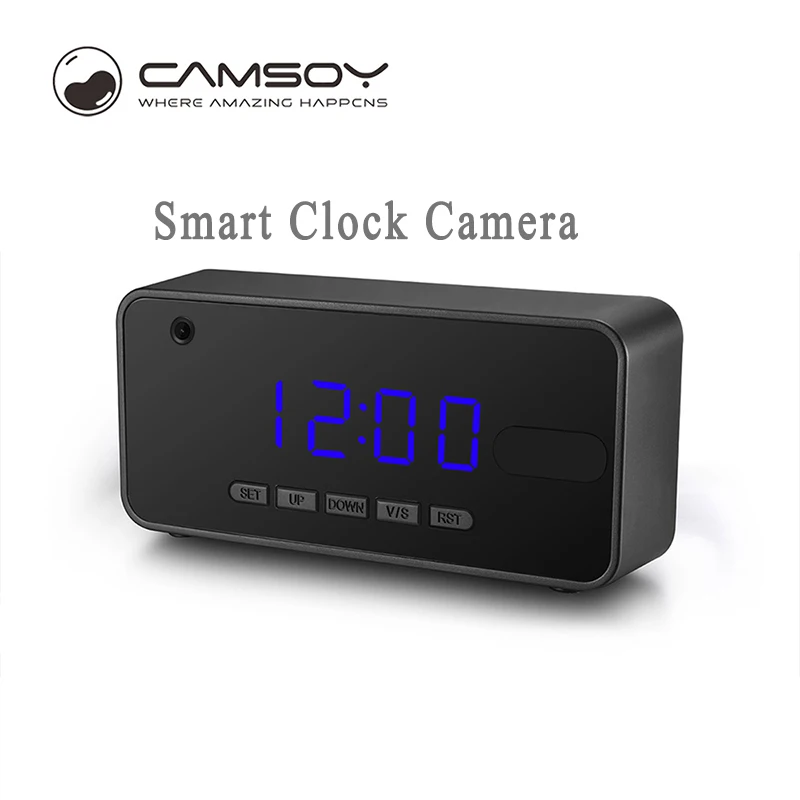 

High Quality T8C Clock Camera Alarm Smart Camcorder Digital DVR DV Full HD 1080P Led Alarm Clock Camera For Home Security