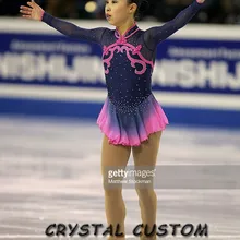 Индивидуальное Фигурное катание на льду платье для девочек изящное Новое Брендовое детское платье для соревнований на коньках DR3428