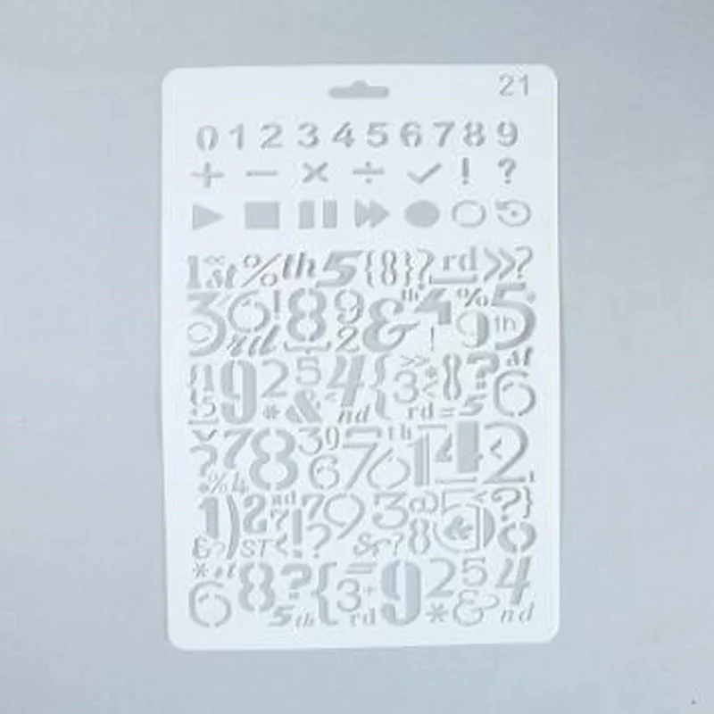 

Stencil Reusable Templates Letters Hollow Numeric Character Lettering Stencil Template Number Stencils Drawing Painting Paper