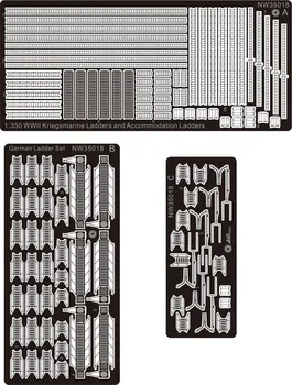 

1/350 WWII Kriegsmarine Ladders and Accommodation Ladders