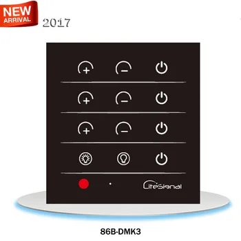 

3 way touch dimmer switch smart home switch touch screen wall switch remote control switch DMK3