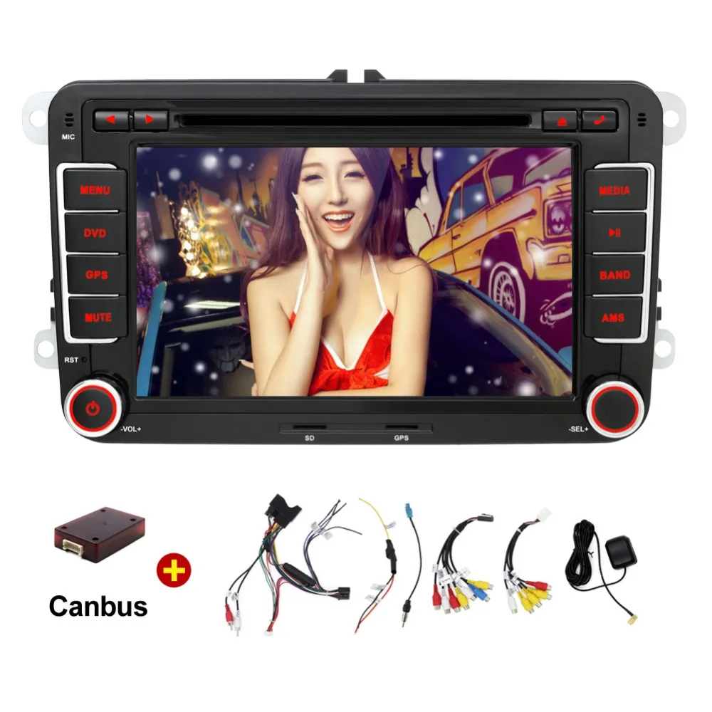 Best Android 7.1 VW GOLF V DVD GPS Player with 7inch Capacitive and Multi-touch Screen 3G Wifi BT Radio Stereo 1