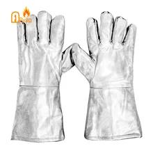Огнестойкие огнестойкая, из алюминия фольги термостойкие Перчатки для пожарных