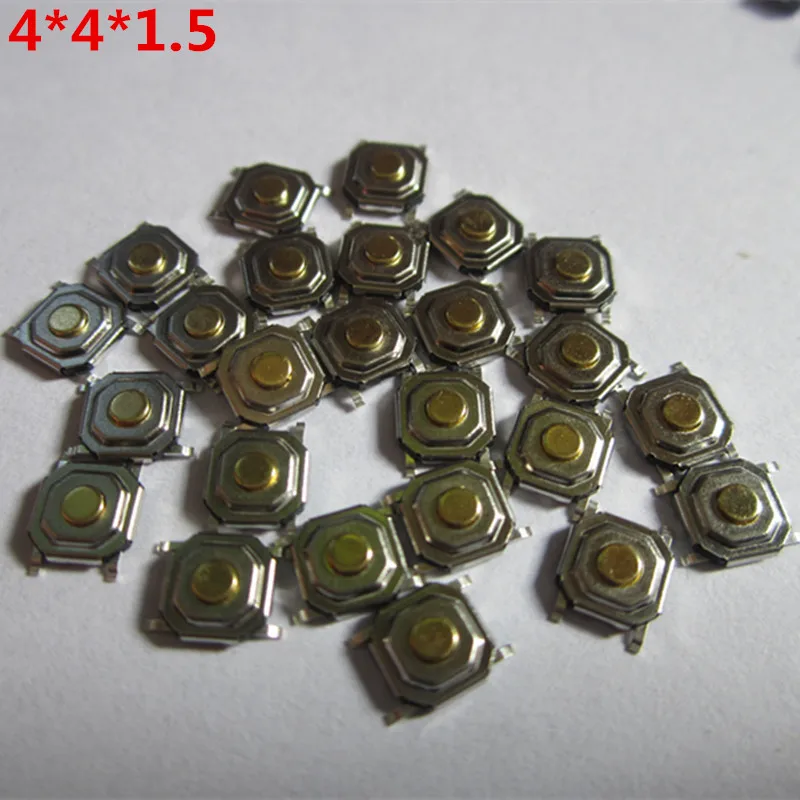 

4*4*1.5MM SMD Tactile Push Button Switch Remote Key Button Microswitch For Nissan Sunny Tida Hyundai Elantra/Sonata M144