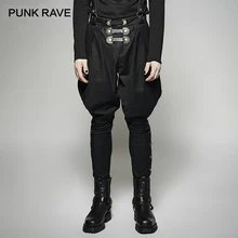 Панк Рейв черный панк Рок Свободные Повседневное для мужчин модные Военная Униформа форма PU брюки для девочек полной длины готический
