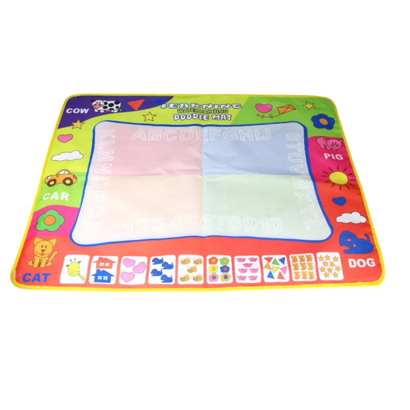 Детский коврик для рисования с 2 ручками для рисования водой для мальчиков и девочек, обучающая игрушка для малышей, подарок 88 AN88