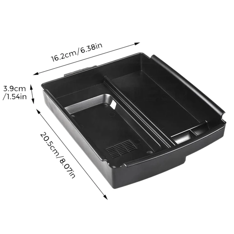 HOT SALE Wireless Phone Charger Center Console Organizer Fast Charging Armrest Box Storage Tray Pad Accessories For Tesla Mode