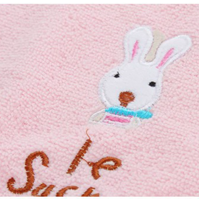 Розовый 20x56 см Микрофибра Ткань полотенце для волос волшебное полотенце для сушки s вышивка кролик шапка волосы Сухой Быстрый абсорбент шапка для волос