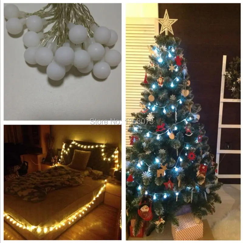 2016 Creative Novelty Lights  Ball led String Garland Pandant Light for Garden Decoration Party Decoration Christmas lights - effect