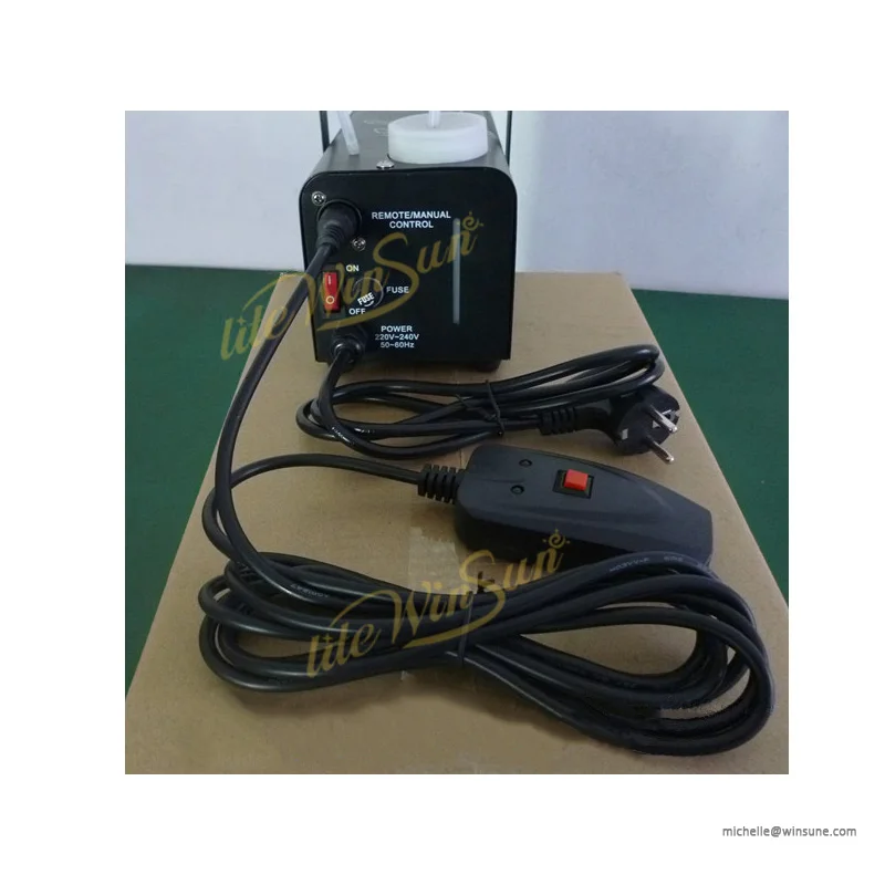 400W Mini Fogger Machine Stage DJ Equipment Room Fogger Smoke Wire Controller Party Xmas Christmas
