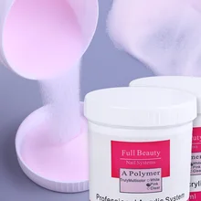 Acrylic-Powder Nail-Art-Tips White Builder Clear Crystal Pink Polymer 3D 1pcs for JI789