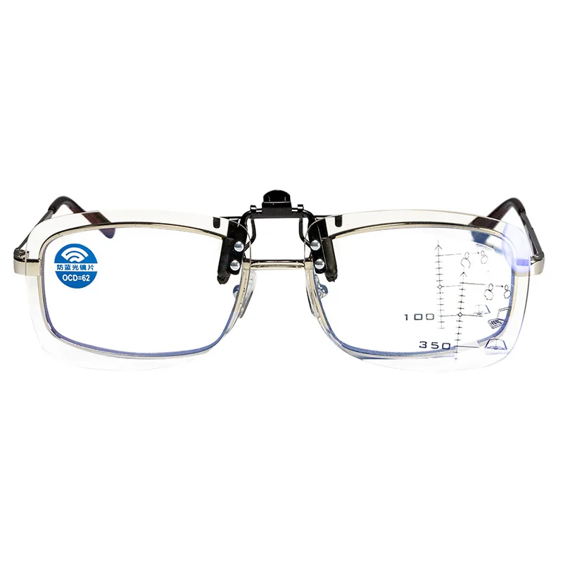 Soxick Women Cilp On Reading Glasses Clip Eyewear Unisex Progressive Multifocal Anti-Blue UV Men Sunglasses Mirror Sport Fishing
