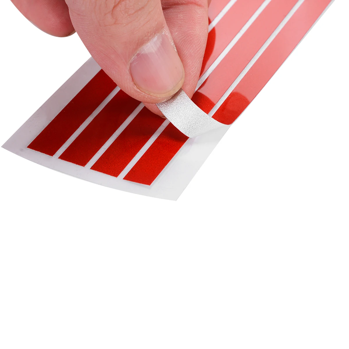 Red Car Front Hood Grill Decal Sticker Grille Trim Strip Reflective Stickers For V-W G-olf 6 7 T-iguan