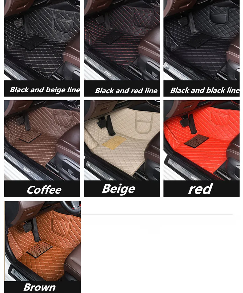 

Upgrade leather car floor mats for Kia Optima Kia K5 Jf 2016 2017 2018 Custom foot Pads automobile carpet car covers