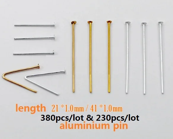 

41mm(230pcs) 21mm (380pcs) aluminum headed pin crystal Bead Curtain Accessories chandelier Lighting pin ball pendant Connectors