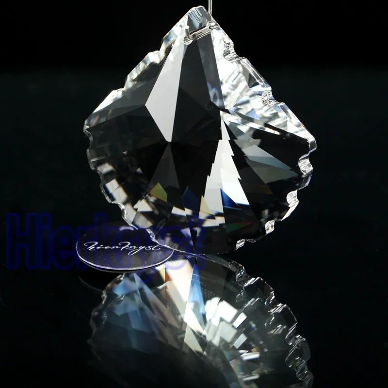 

HIERKYST 10 pcs K9 Glass Crystal Prisms Pendants Chandeliers Parts Lustres Rainbow Lamp Lighting Hang Drops 50mm 2" #1919A