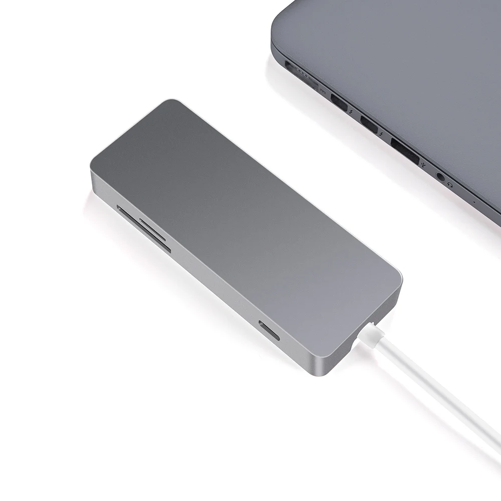Arealer USB концентратор 7 в 1 Многофункциональный Тип usb C док-станция USB 3,0/2,0 Порты lan 2 K Высокое разрешение Выход Порты и разъёмы данных/устройство для считывания с tf-карт