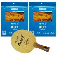 Yinhe T-11+ с 2 шт Kokutaku Tuple 007(нелипкий) Shakehand длинная ручка FL