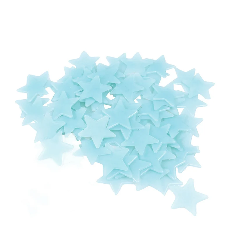 80 шт. 3D звезды Светящиеся в темноте светящиеся на флуоресцентной стене стикеры для детей детская спальня домашний декор наклейка обои декоративные