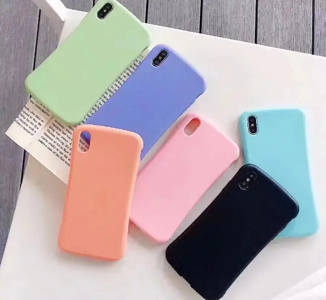 LoliHippo Simple Desigh Silicone Soft Phone Case For iPhone X 7 8 6 6S S Plus Back Cover XR XS MAX 4.7 5.5 inch | Мобильные телефоны