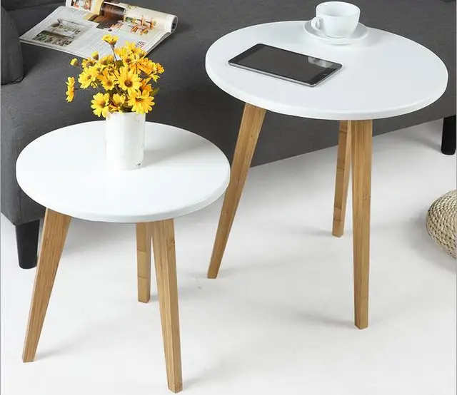 Eco Friendly Bamboo Creative Coffee Table Living Room Round Tea Eco Friendly Bamboo Creative Coffee Table Living Room Round Tea Side Tables
